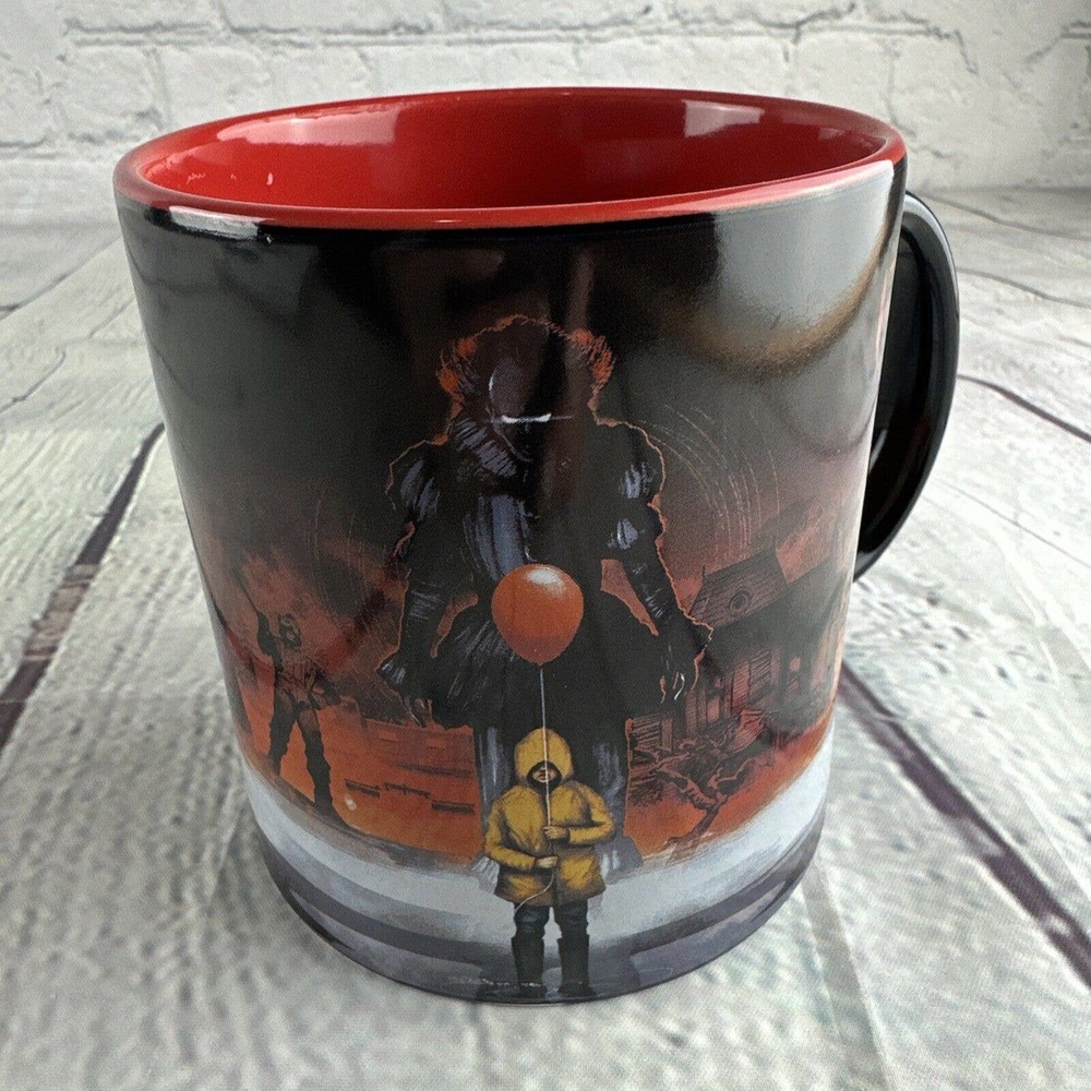 IT You'll Float Too Pennywise RARE 20 Oz. Coffee Mug Cup‎ NEW Stephen King Jumbo